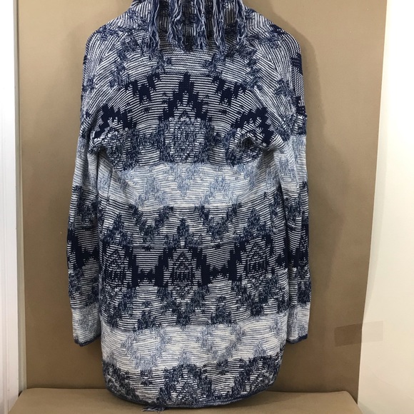 American Eagle Aztec tribal fringed open cardigan - Picture 8 of 8